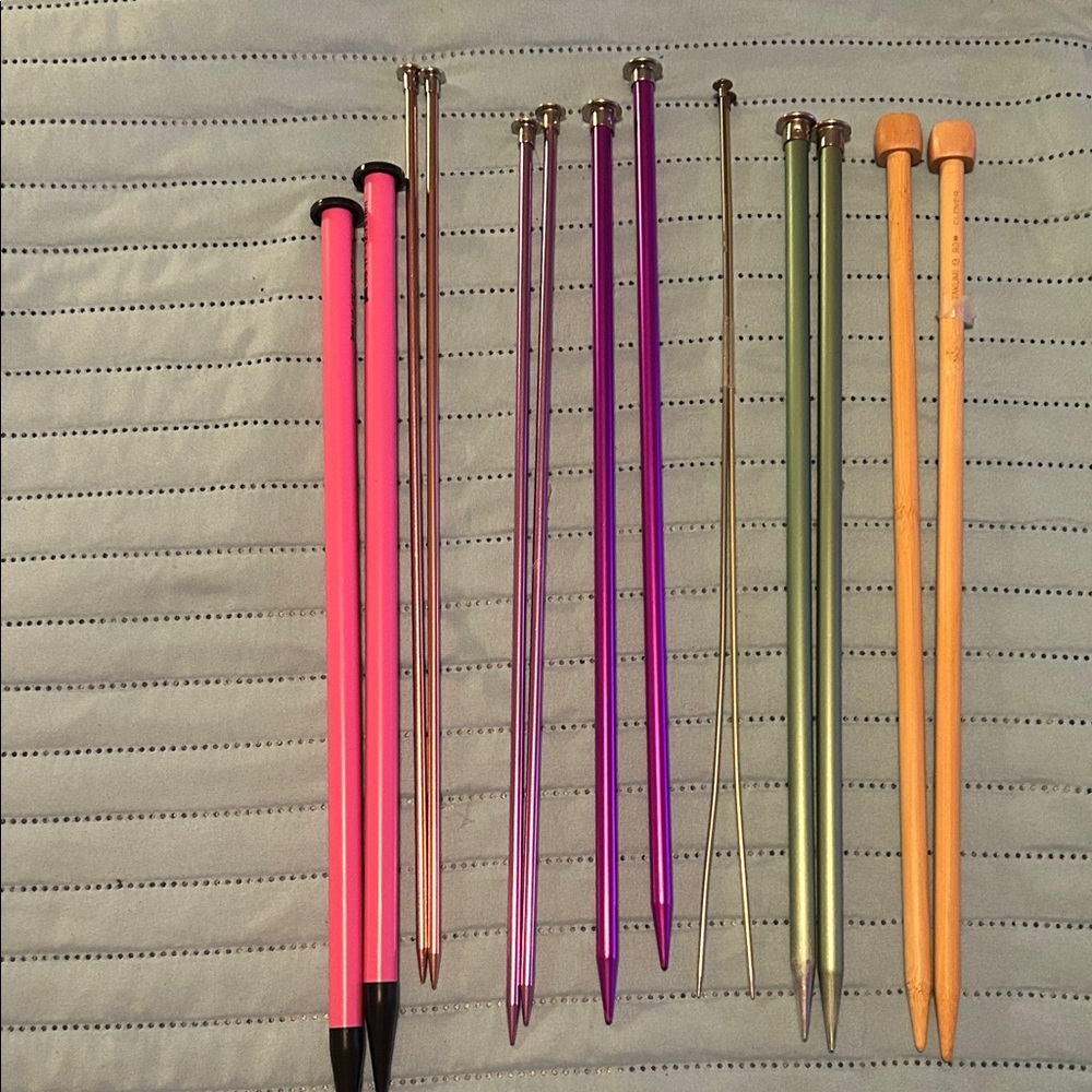 Colorful Knitting Needle Set of 7